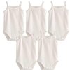 Baby One-Pieces Bodysuits for Newborn Girls Kids Cotton Sleeveless Rompers Toddlers Summer Playsuits White Clothes Outfit 2023