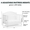 DaVinci Charlie 4-in-1 Convertible Crib in White, Greenguard Gold Certified