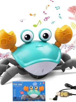 Dancing Crab Run Away Toy for Babies Crawling Interactive Escape Crabs Fuj?o Toys Baby Birthday Gift VIP Dropshipping with Box