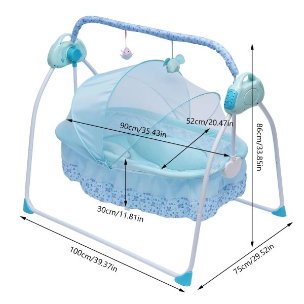 Electric-Baby-Sleeping-Bed-Auto-Swing-Newborn-Bed-Cradle-Crib-Infant-Rocker-Cot-Foldable-and-Portable_61ef71fe-3bbd-4371-9af4-cfa0688d6618-1.jpg Electric Baby Sleeping Bed Auto-Swing Newborn Bed Cradle Crib Infant Rocker Cot Foldable and Portable Dual Control Methods