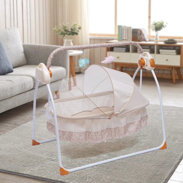Electric-Baby-Sleeping-Bed-Auto-Swing-Newborn-Bed-Cradle-Crib-Infant-Rocker-Cot-Foldable-and-Portable_db697ef3-3b09-4440-8216-e7e9634e1b56.jpg Electric Baby Sleeping Bed Auto-Swing Newborn Bed Cradle Crib Infant Rocker Cot Foldable and Portable Dual Control Methods