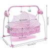 Electric Baby Sleeping Bed Auto-Swing Newborn Bed Cradle Crib Infant Rocker Cot Foldable and Portable Dual Control Methods