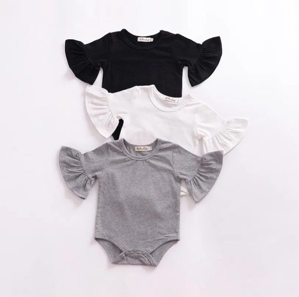 HTB1IBdIwb1YBuNjSszhq6AUsFXaY.jpg Special Offer~Simple Style Pagoda Sleeve Baby Jumpsuits/Lovely Solid Bodysuit 3072