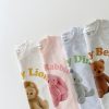 Korea 2022 Summer New Infant Baby Boy Clothes Set Cartoon 3D Bear Printed T shirts Tops+Toddler Girl Breathable Shorts 2pcs Set