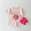 Korea 2022 Summer New Infant Baby Boy Clothes Set Cartoon 3D Bear Printed T shirts Tops+Toddler Girl Breathable Shorts 2pcs Set