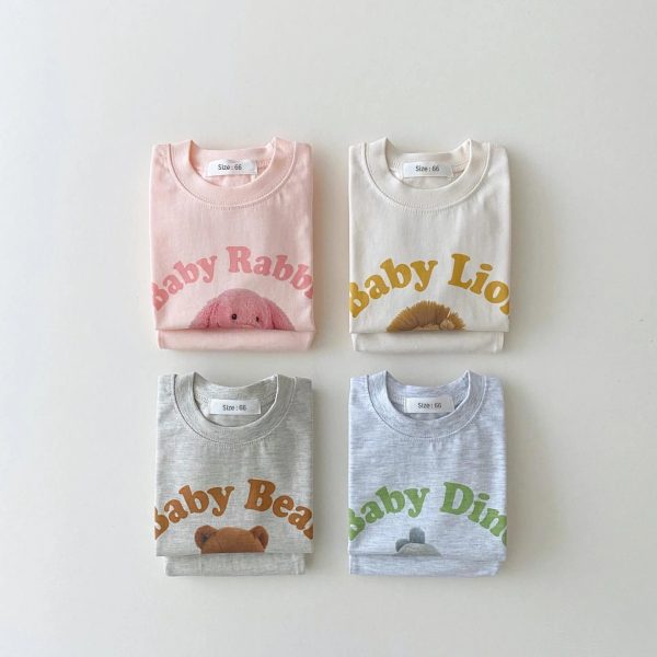 Korea 2022 Summer New Infant Baby Boy Clothes Set Cartoon 3D Bear Printed T shirts Tops+Toddler Girl Breathable Shorts 2pcs Set