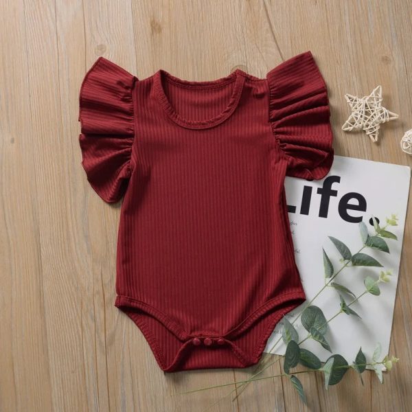 Newborn Body Suit Todder Clothes Set Baby Girl Cotton Short Sleeve Bodysuit Kid Clothes Set Girls Sunsuit Infant Clothing