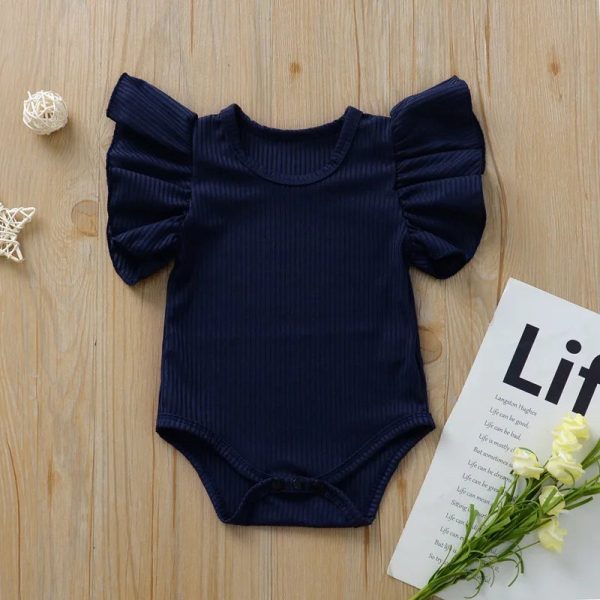 Newborn Body Suit Todder Clothes Set Baby Girl Cotton Short Sleeve Bodysuit Kid Clothes Set Girls Sunsuit Infant Clothing