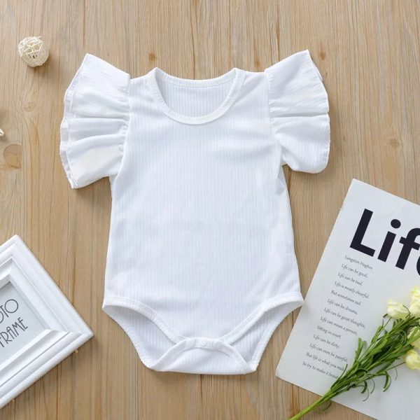 Newborn Body Suit Todder Clothes Set Baby Girl Cotton Short Sleeve Bodysuit Kid Clothes Set Girls Sunsuit Infant Clothing