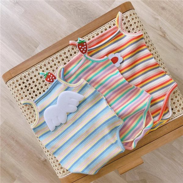 Newborn-Striped-Romper-Baby-Girls-Candy-Color-Bodysuit-Infant-Sling-Vest-Wearing-Summer-Clothes-New-Child_ad38c3c5-778d-45bc-902b-d0c1f6af7852.jpg Newborn Striped Romper Baby Girls Candy Color Bodysuit Infant Sling Vest Wearing Summer Clothes New Child Fashion Tops Clothes
