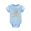 One Year Baby Birthday Bodysuits Cotton Short Sleeve Baby Boys Girls Rompers Jumpssuit Toddler Baby Birthday Gifts Clothes
