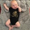 One Year Baby Birthday Bodysuits Cotton Short Sleeve Baby Boys Girls Rompers Jumpssuit Toddler Baby Birthday Gifts Clothes