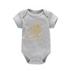 One Year Baby Birthday Bodysuits Cotton Short Sleeve Baby Boys Girls Rompers Jumpssuit Toddler Baby Birthday Gifts Clothes