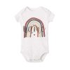 Personalized Baby Bodysuit Rainbow with Name Infant Jumpsuit Boys Girls Outfits Romper Custom Toddler Clothes Baby Shower Gift