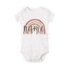 Personalized Baby Bodysuit Rainbow with Name Infant Jumpsuit Boys Girls Outfits Romper Custom Toddler Clothes Baby Shower Gift