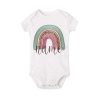 Personalized Baby Bodysuit Rainbow with Name Infant Jumpsuit Boys Girls Outfits Romper Custom Toddler Clothes Baby Shower Gift