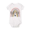 Personalized Baby Bodysuit Rainbow with Name Infant Jumpsuit Boys Girls Outfits Romper Custom Toddler Clothes Baby Shower Gift