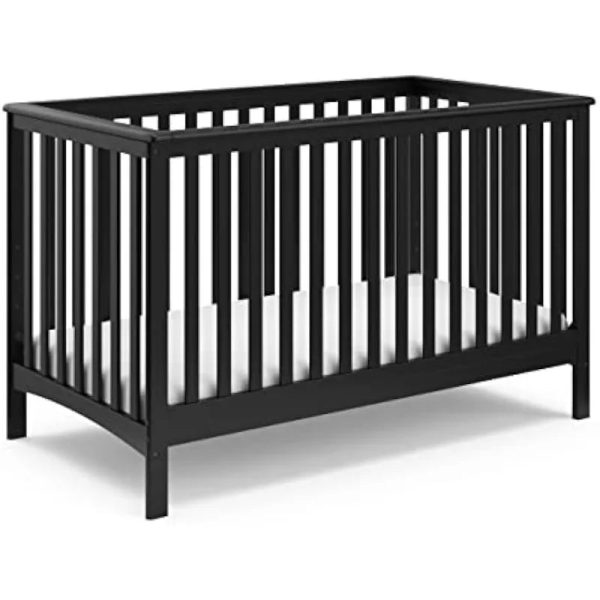 Storkcraft-Hillcrest-4-in-1-Convertible-Crib-Black-Converts-to-Daybed-Toddler-Bed-and-Full-Size.jpg Storkcraft Hillcrest 4-in-1 Convertible Crib (Black) - Converts to Daybed, Toddler Bed, and Full-Size Bed