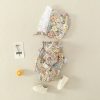 Summer Baby Girls Romper+Hat Cotton Peter Pan collar Ruffles Lace Long Sleeve Infant Newborn Jumpsuits Bebe Cute Garments 3-24M