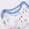 4 Sets Baby's Cartoon Pattern Short Sleeve Set, Onesie & Hat & Pants, Baby Boy's Clothing