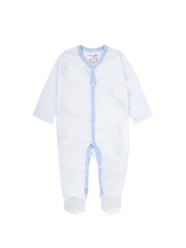 Baby Boy's Long Sleeve Cotton Rompers Three-piece Set, Pregnancy Gift