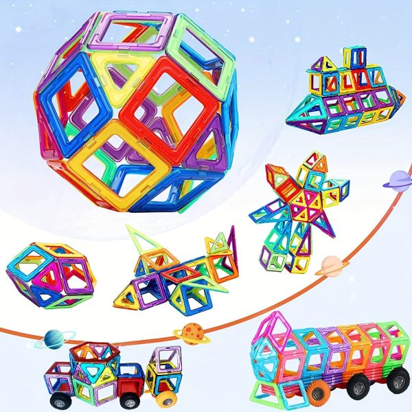 Big Ruler Magnetic Building Blocks for Kids - STEM Learning Toys for Design and Construction - Educational Toys for Back to School and Birthdays