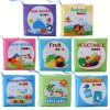 5pcs Non-Tearable Cloth Book for Early Learning and Cognitive Development with Sand Sound and Fruit Animals - Perfect Gifts for Christmas, Birthdays, Halloween, and Thanksgiving