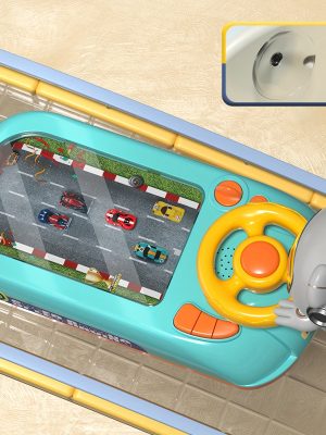 Baby Musical Steering Wheel Toy, Toddler Simulated Driving Racing Car Game With Sound Age 3 4 5 6+Year Old, Interactive Educational Learning Race Car Toy For Kids Boys And Girls Birthday Gift