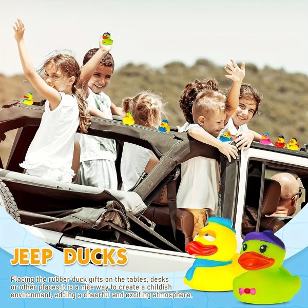 25pcs, Soft Rubber Duck Bath Toys for Toddlers - Assorted Duckies for Bathtime Fun - Perfect Birthday or Baby Shower Gift