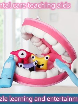 Teeth Cleaning Bacteria Early Education Educational Toys, Baby Play House Doctor Toys, Children's Early Educational Brushing Toddler Teaching Aids