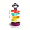 Educational Track Slide Tower with Rolling Balls - Stackable and Rotating Ball Toy for Early Childhood Development - Perfect Gift for Boys and Girls