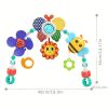 HUANGER Hanging Butterfly Crib Bassinet Mobile Baby Toy Rattles, Safety Newborn Bed Bell Toys No Battery Operation Required