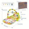 1pc Musical Baby Gym Play Mat with Piano Pedal Toy - Perfect for Developing Motor Skills and Sensory Awareness in Infants - Random Pendant Style - Ideal Gift for Christmas, Halloween, Thanksgiving, and Easter