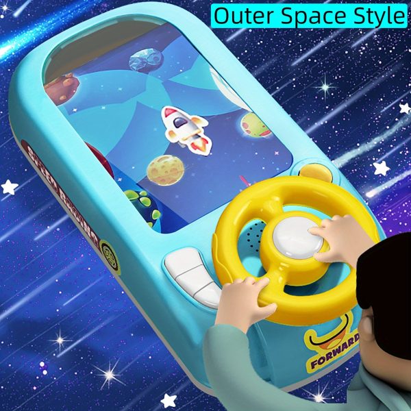 Baby Musical Steering Wheel Toy, Toddler Simulated Driving Racing Car Game With Sound Age 3 4 5 6+Year Old, Interactive Educational Learning Race Car Toy For Kids Boys And Girls Birthday Gift