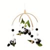 Cartoon Panda Bed Bell, Manual Music Rattle, Sleep Rotating Rattle Toy, Plush Toy