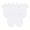 5-Piece Adorable Baby Girls Cotton Romper Set - Perfect for Newborns!