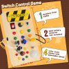 1pc Sensory Toy, Montessori Busy Board, LED Light Switch Sensory Toy, Travel Toy, Christmas, Thanksgiving Day Gift Easter Gift