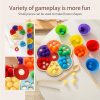 Flower Rainbow Board Toy, Montessory Toy, Exercise Baby Hand Movement Good Helper