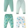 Baby Boys Happy Outfit Pregnant Women's Gifts - Solid Color & Starry Sky & Striped & Cosmic Cute Long Sleeve Top + Pants + Hat + Gloves Set