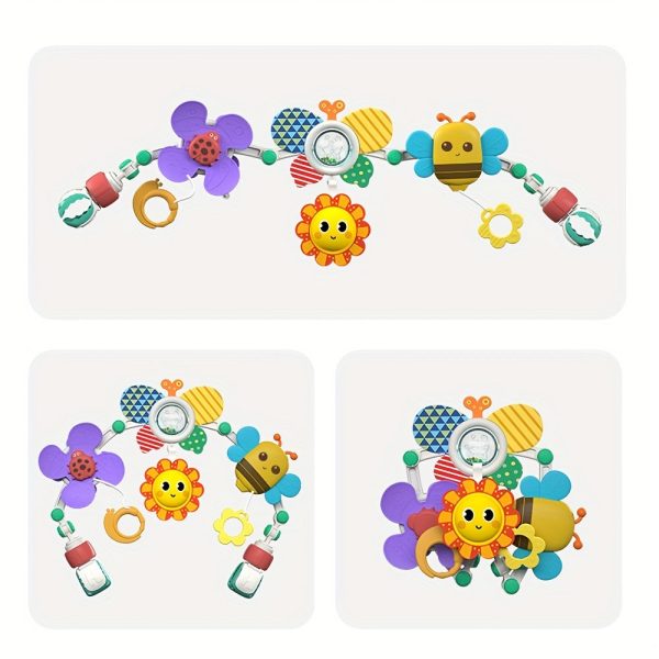 HUANGER Hanging Butterfly Crib Bassinet Mobile Baby Toy Rattles, Safety Newborn Bed Bell Toys No Battery Operation Required
