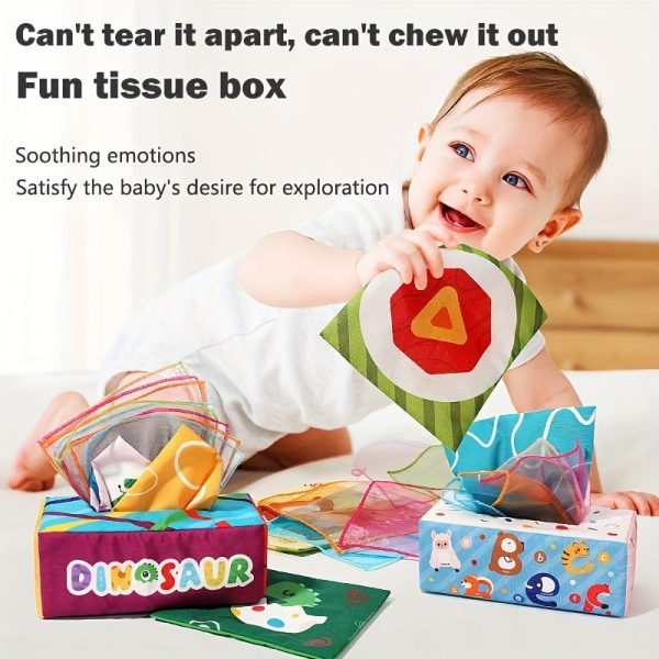 eba4cc90853083222c5611deb546dd74.jpg Montessori Tissue Box and Sensory Scarves for 6-12 Month Olds - Early Learning and Developmental Toys