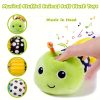 Baby Toy, Infant Musical Stuffed Animal Activity Soft Toys with Multi-Sensory Crinkle, Rattle & Textures, for Tummy Time Newborn Boys & Girls Gifts, Caterpillar