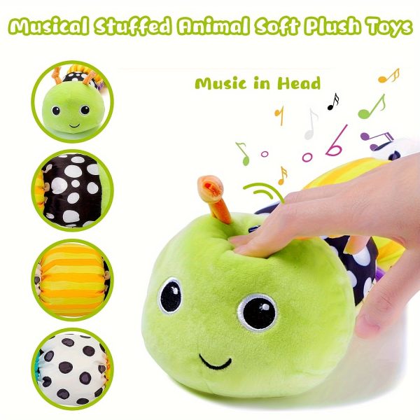 f24f10ea-7cc4-4402-9535-480783b47b67.jpg Baby Toy, Infant Musical Stuffed Animal Activity Soft Toys with Multi-Sensory Crinkle, Rattle & Textures, for Tummy Time Newborn Boys & Girls Gifts, Caterpillar