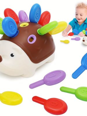 Montessori Sensory Hedgehog Toys For Baby.Toddler Fine Motor Skills Learning Sensory Toys, Early Education Sorting Skills, Fine Motor Skills Learning, Outdoor Birthday Gift