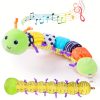 Baby Toy, Infant Musical Stuffed Animal Activity Soft Toys with Multi-Sensory Crinkle, Rattle & Textures, for Tummy Time Newborn Boys & Girls Gifts, Caterpillar