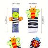 Baby Infant Rattle Socks Toys 3-6 To 12 Months Girl Boy Learning Toy, Rattle & Teethe Wrist Toy Christmas Halloween Thanksgiving Gift