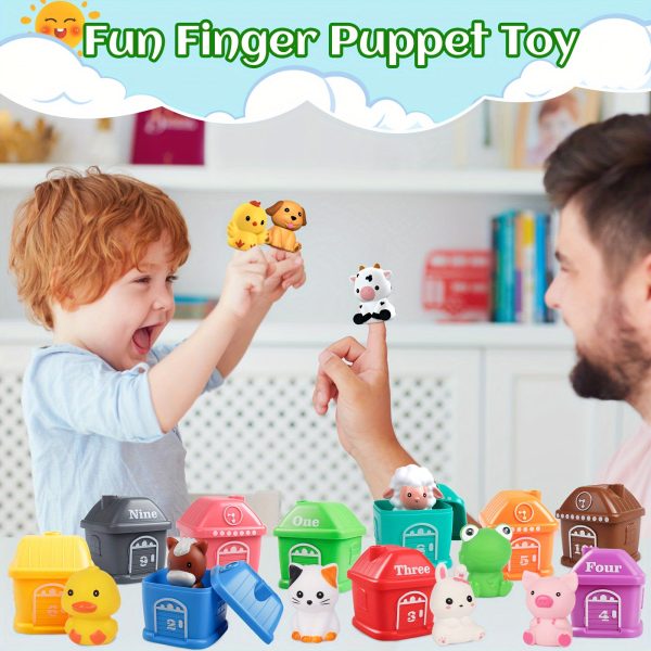 10pcs Montessori Farm Animal Learning Toys for Toddlers - Counting, Matching, Sorting, and Fine Motor Games - Perfect Christmas, Birthday, or Easter Gift for Baby Boys and Girls