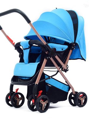 New Fashion Two-way Baby Stroller poussette Can Sit Flat Lying High Landscape Folding Umbrella Pram Baby Carriage for Newborns