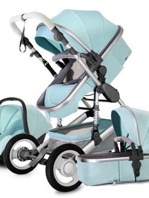 New Style Baby Stroller 3 In 1 Luxury Folding Newborns Carriage With Car Seat 0~3Years Baby Prams Sleeping Basket Kid poussette
